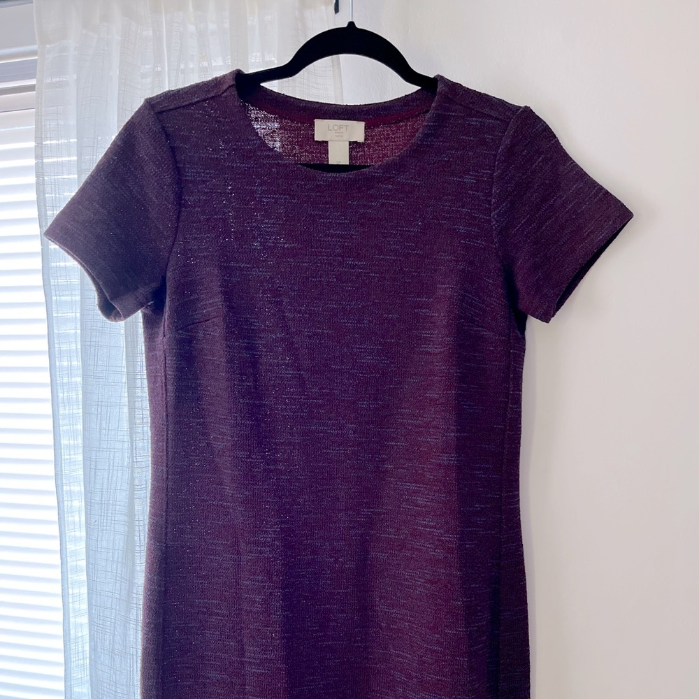 Loft Ann Taylor Knit Marled Dress